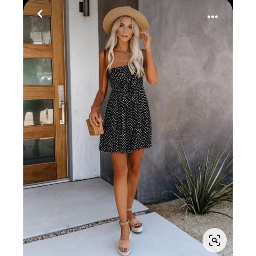 Vici tie front babydoll dress